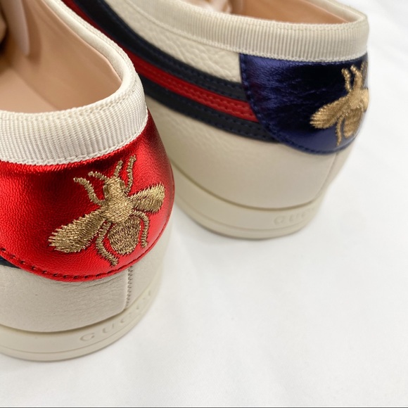 Gucci Falacer Red Blue Sneakers - Picture 8 of 16